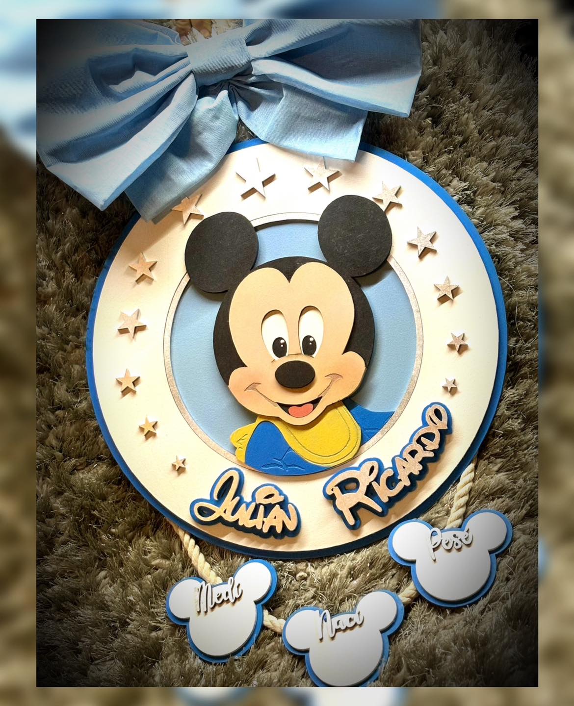 Colgante Mickey Mouse con estrellas - Romanzza