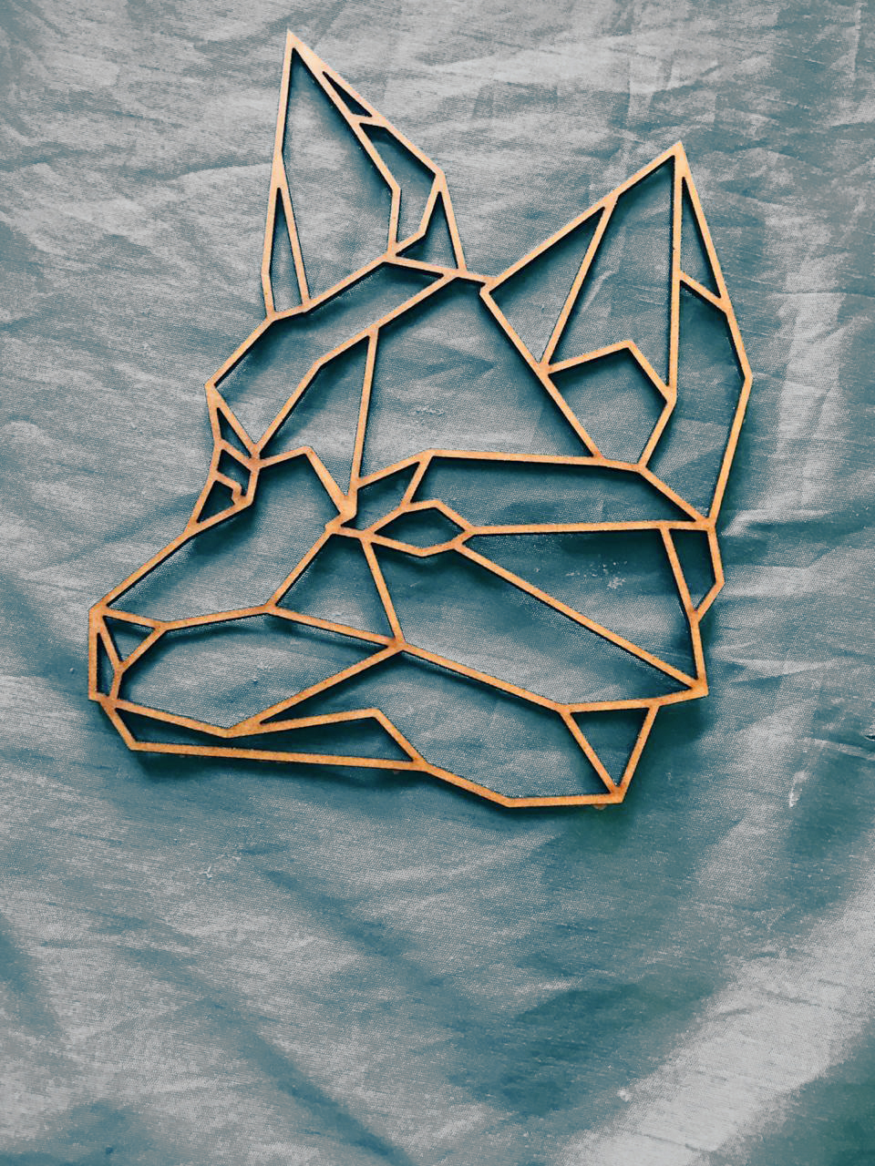 Zorro geométrico en MDF decoración moderna - Romanzza