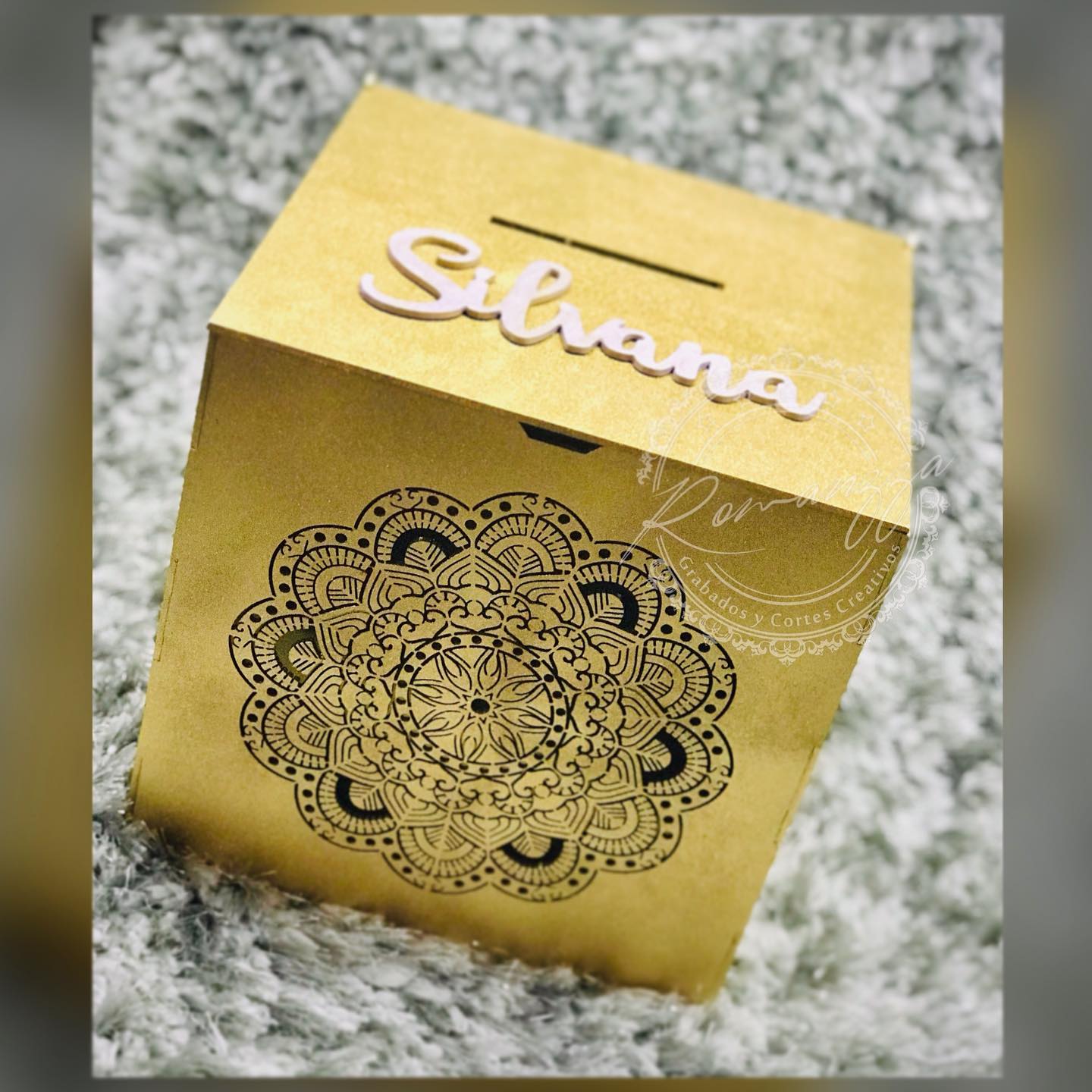 Caja de sobres con diseño mandala 20cm - Romanzza Monterrey