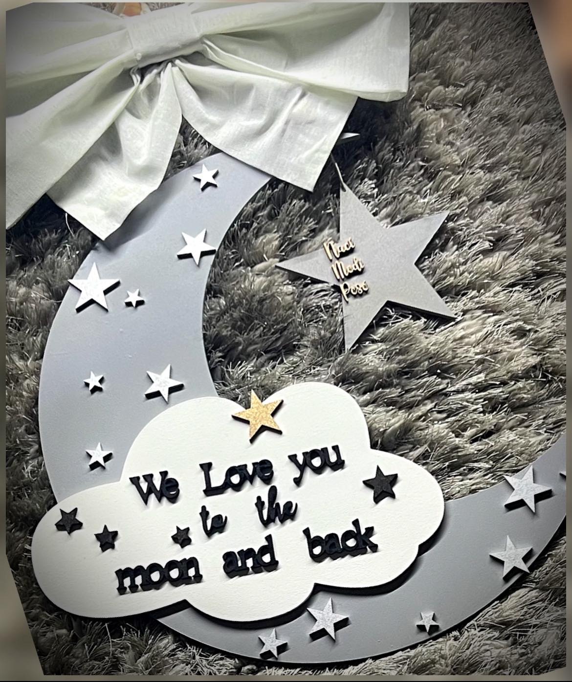 Colgante luna y estrellas para niño - Romanzza