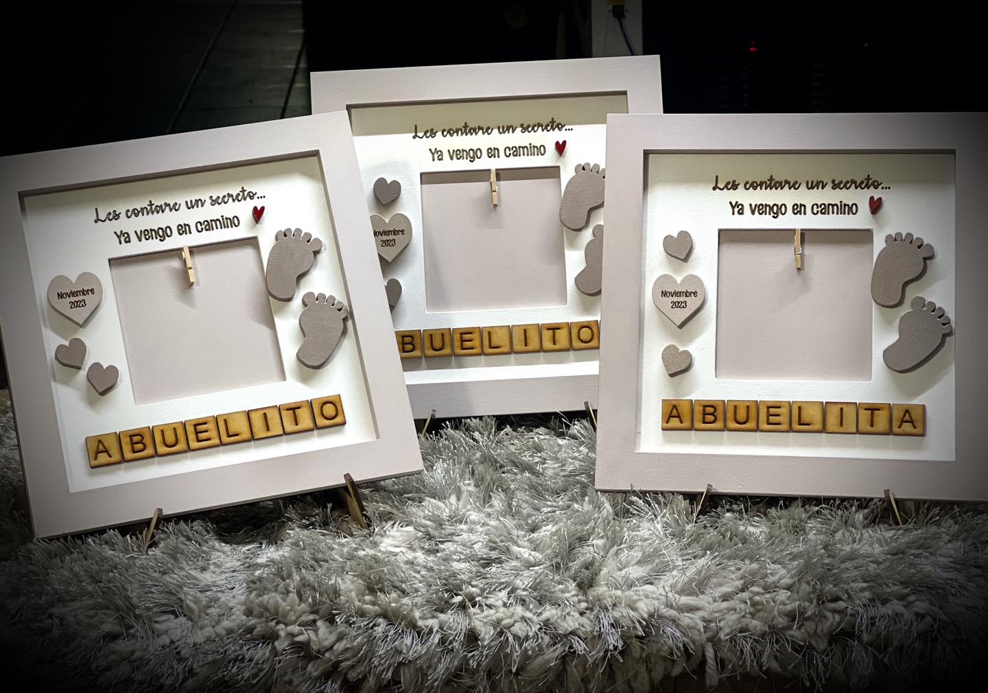 Marco para ecografía personalizado para abuelitos - Romanzza Monterrey