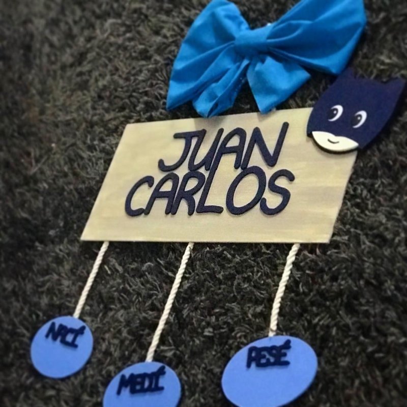 Colgante tablones Batman para niño